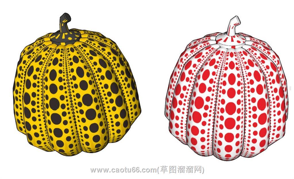 南瓜装饰SU模型