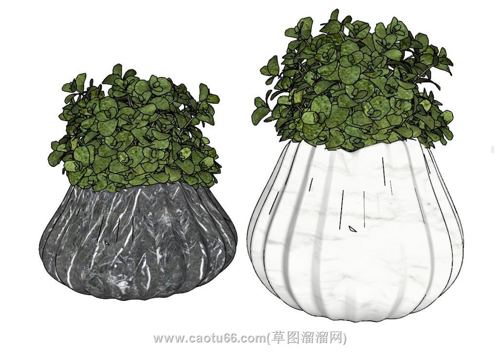 装饰花瓶SU模型