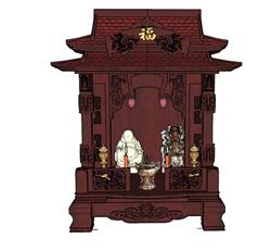神台供桌SU模型