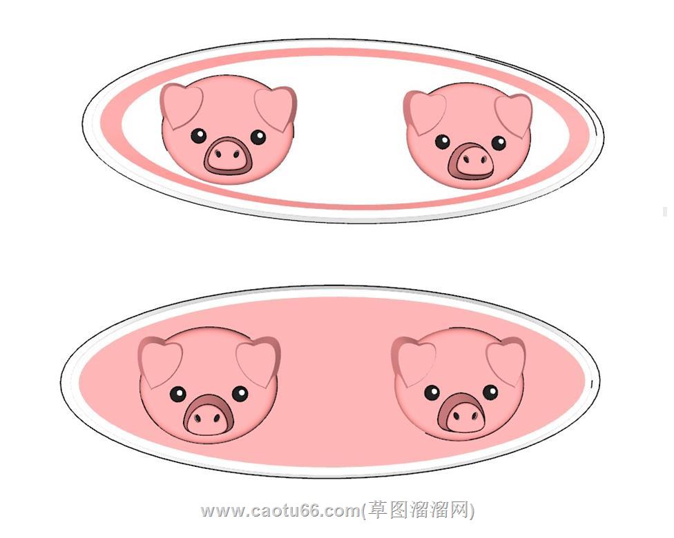 小猪挂钩SU模型