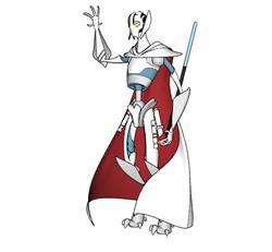 格里弗斯将军星球大战摆件SU模型