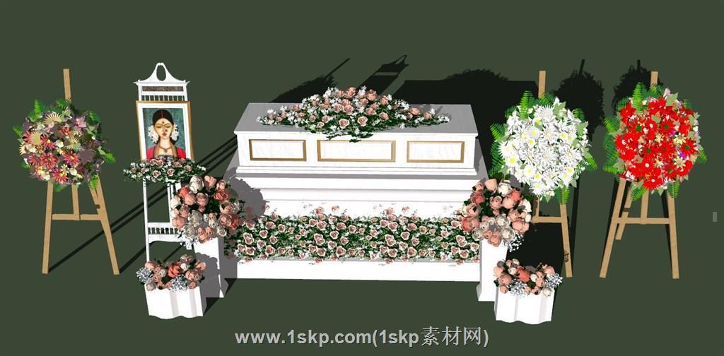 印度坟墓花篮SU模型