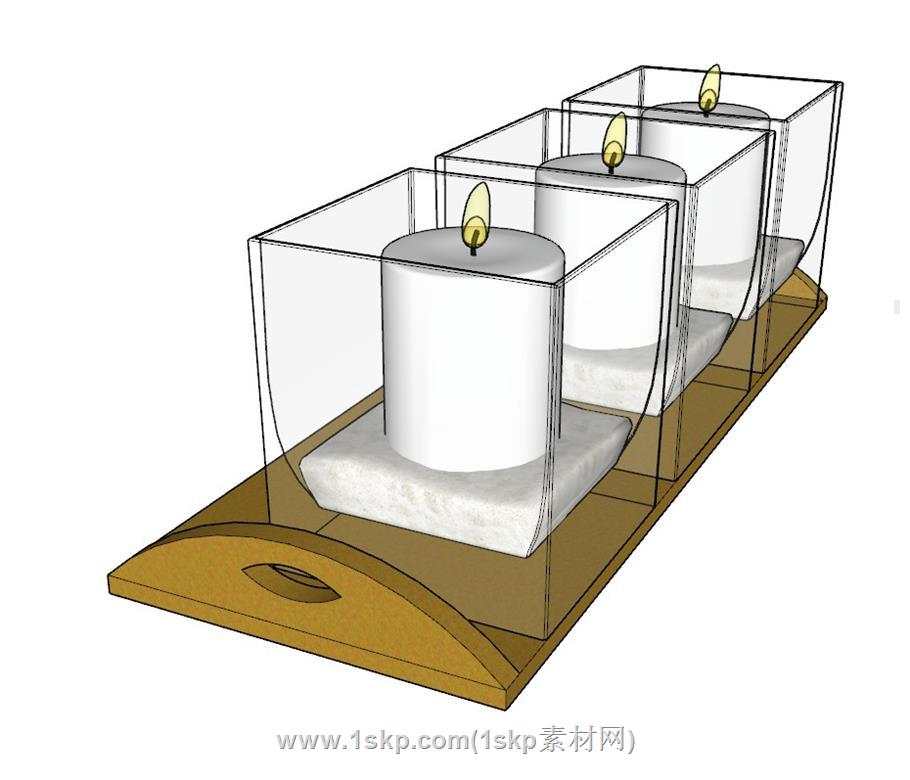 装饰蜡烛SU模型