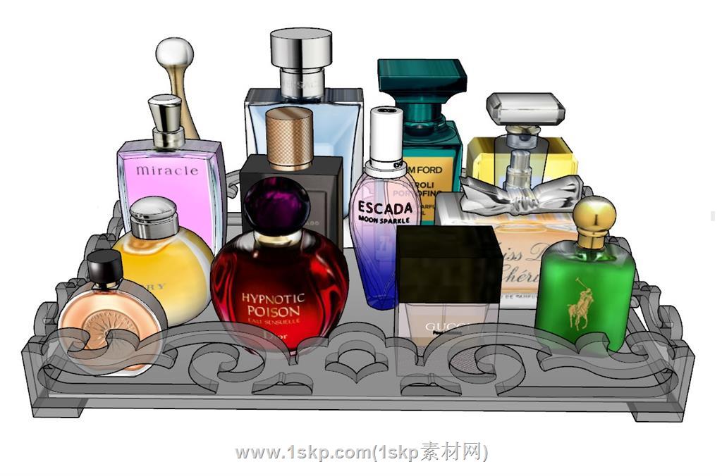 香水化妆品SU模型