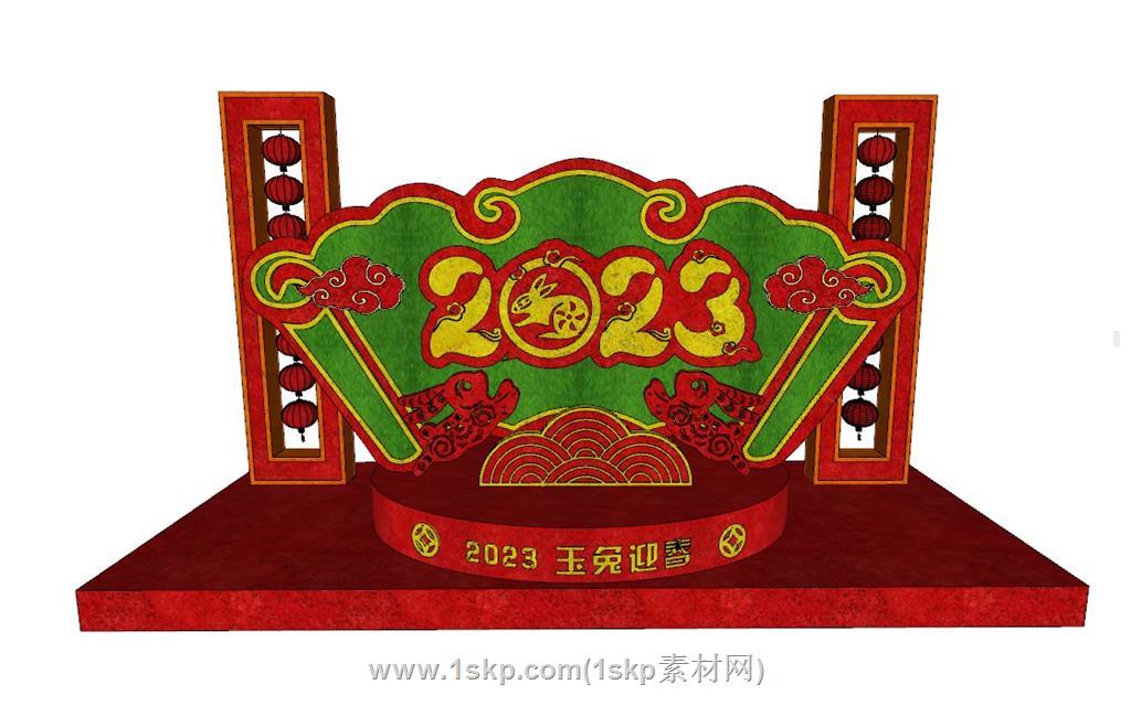 新年春节兔年SU模型