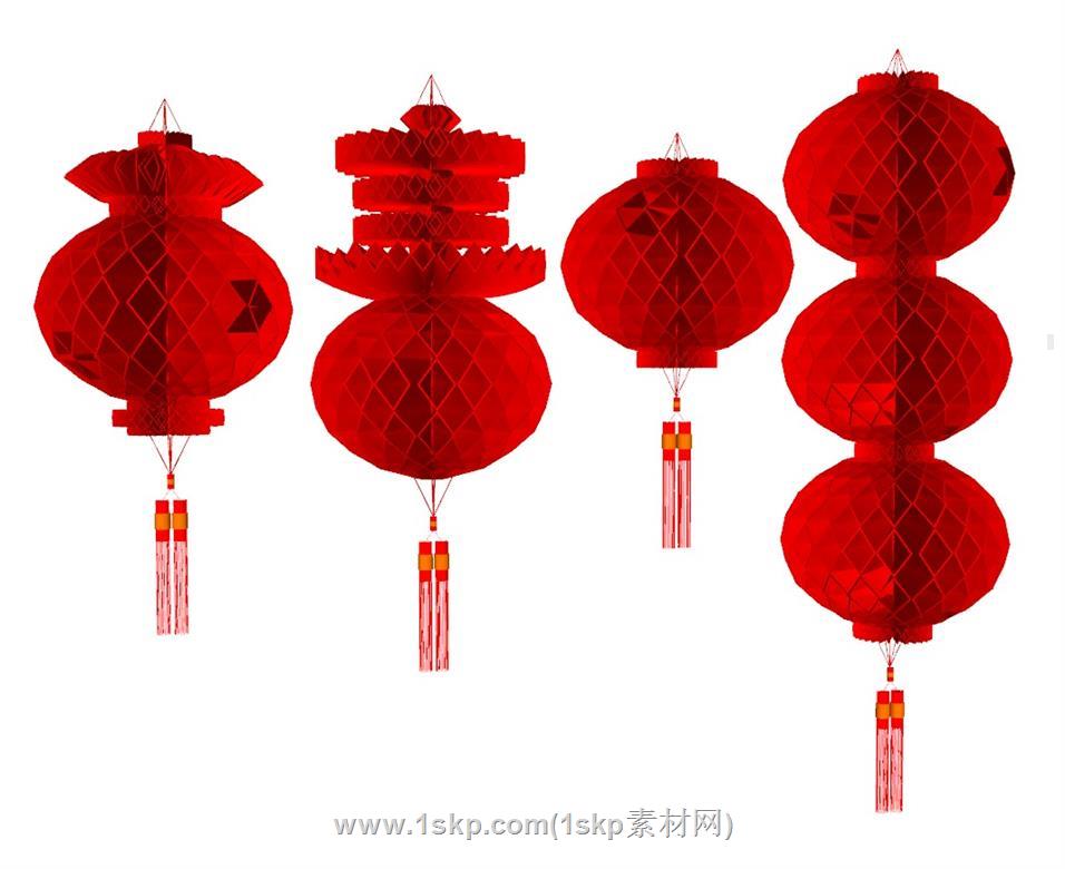 灯笼SU模型