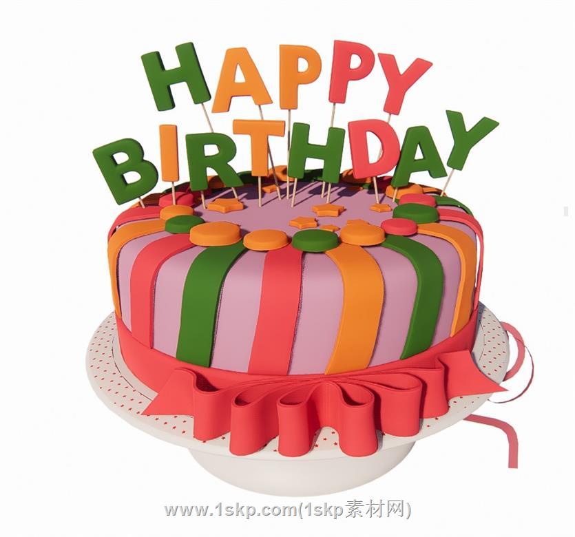 生日蛋糕SU模型