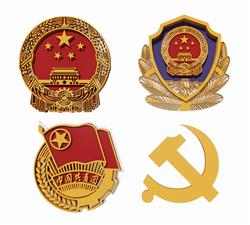国徽共青团徽章SU模型