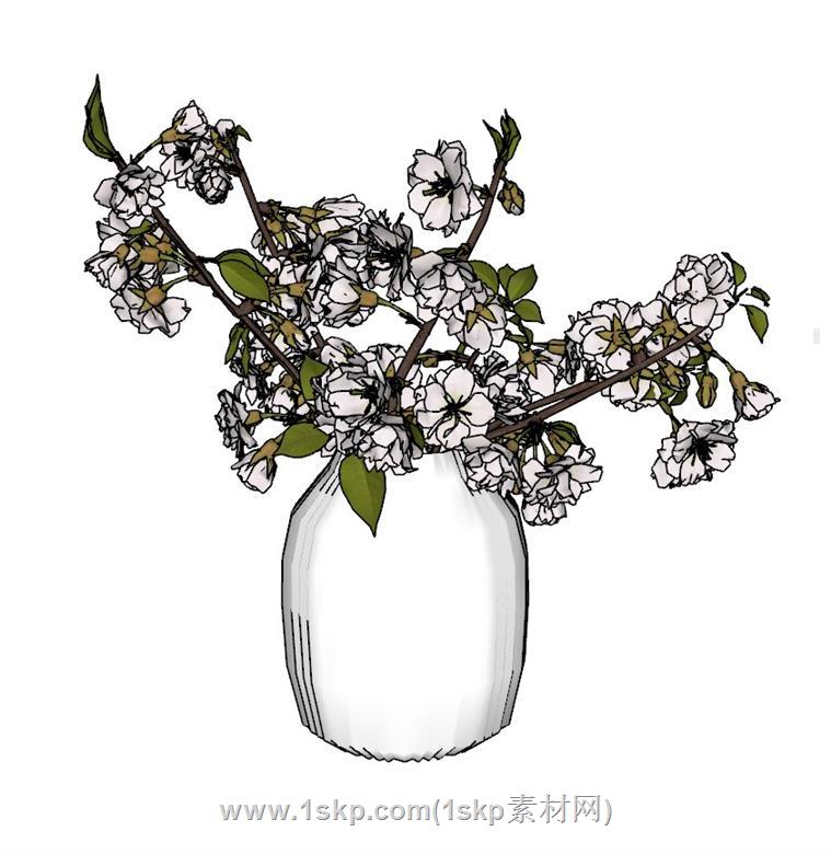 花瓶SU模型