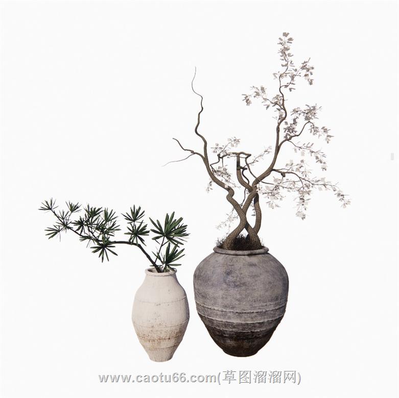 花瓶SU模型