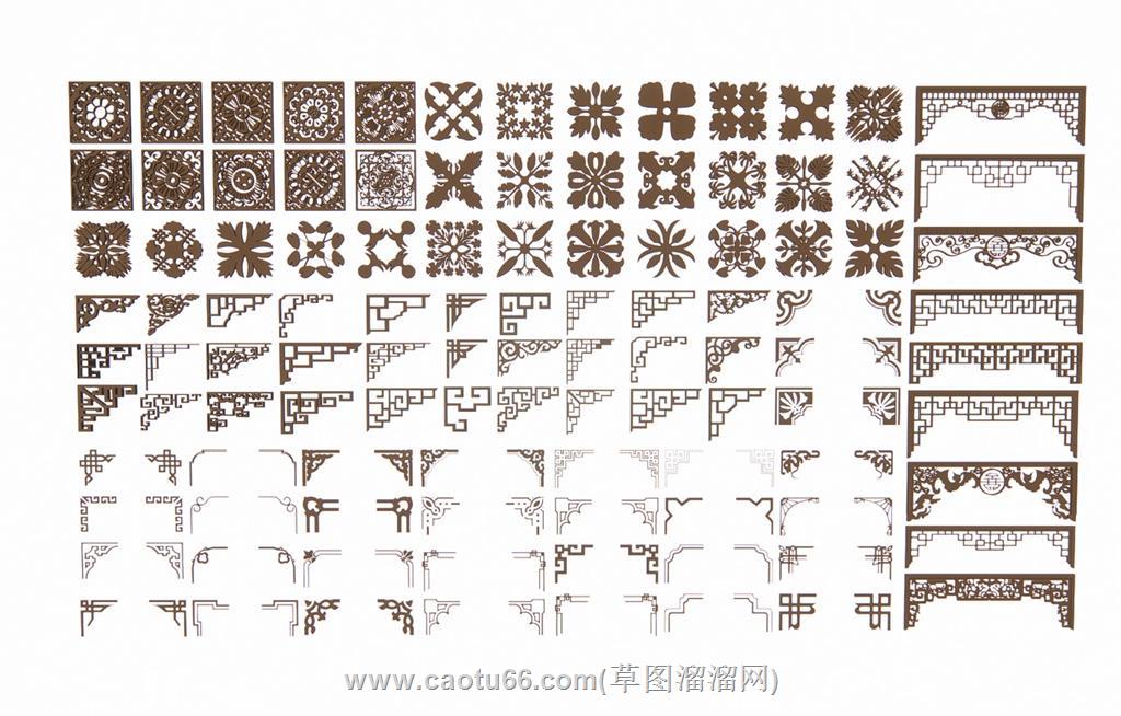 中式雕花集合SU模型