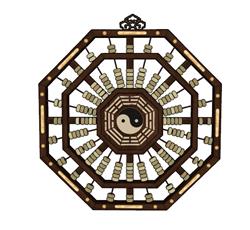 装饰八卦SU模型