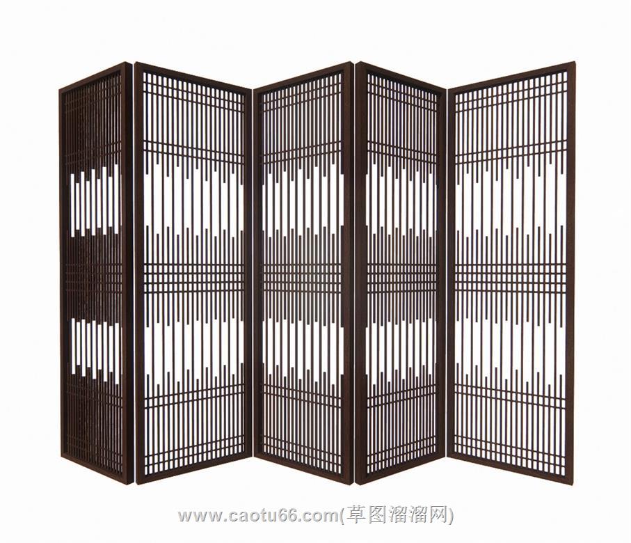 中式屏风SU模型