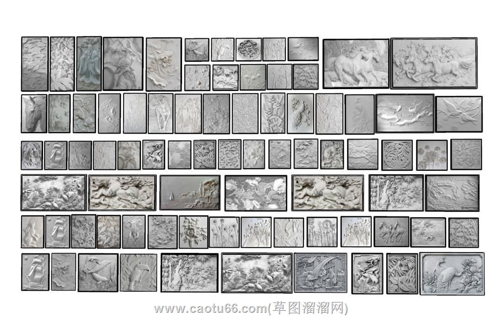 浮雕SU模型