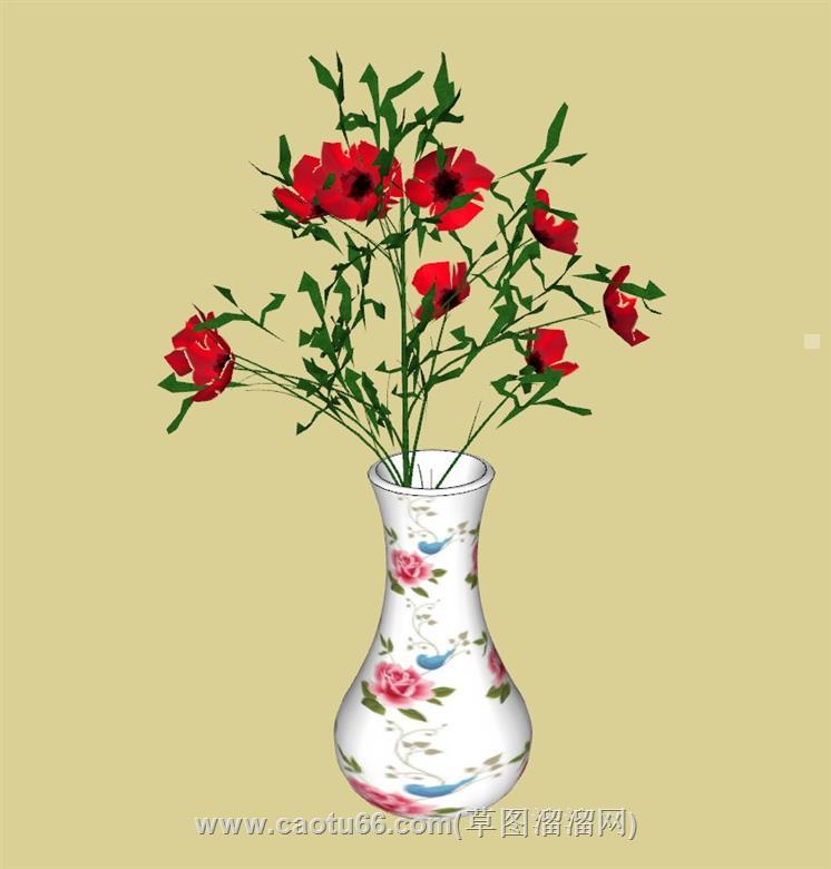 装饰花瓶SU模型