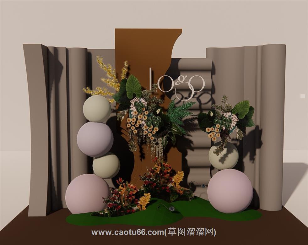 美陈SU模型