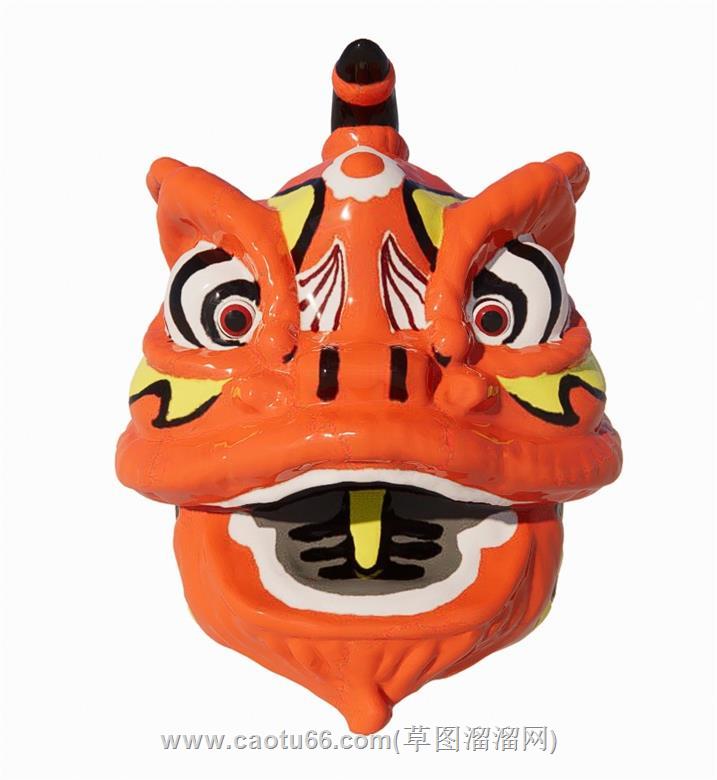 醒狮狮子头装饰SU模型