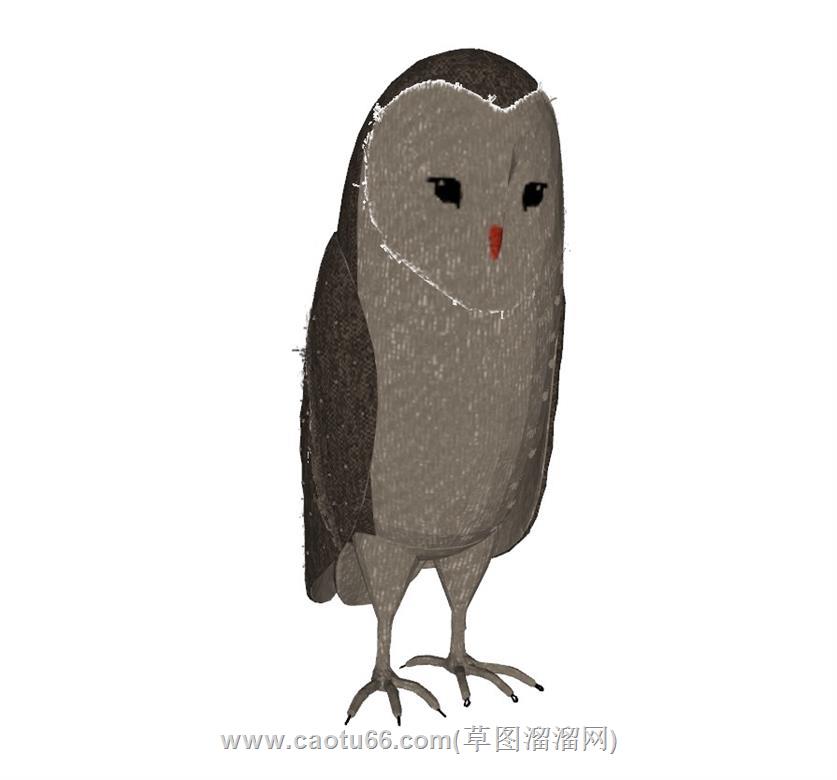 猫头鹰装饰SU模型