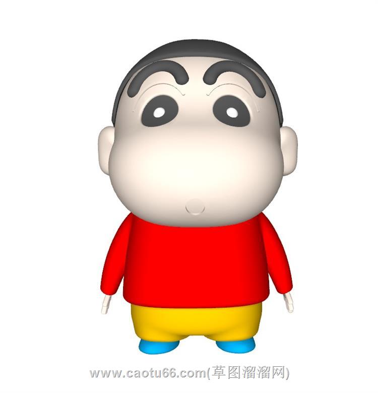 蜡笔小新卡通人物SU模型