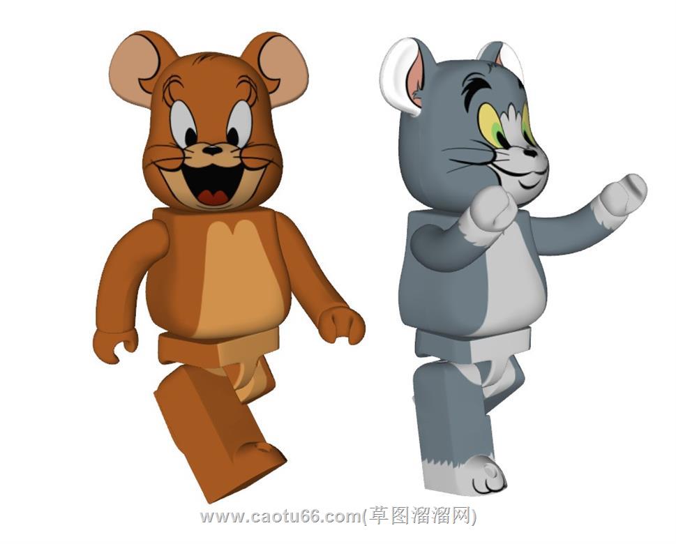 猫老鼠手办SU模型