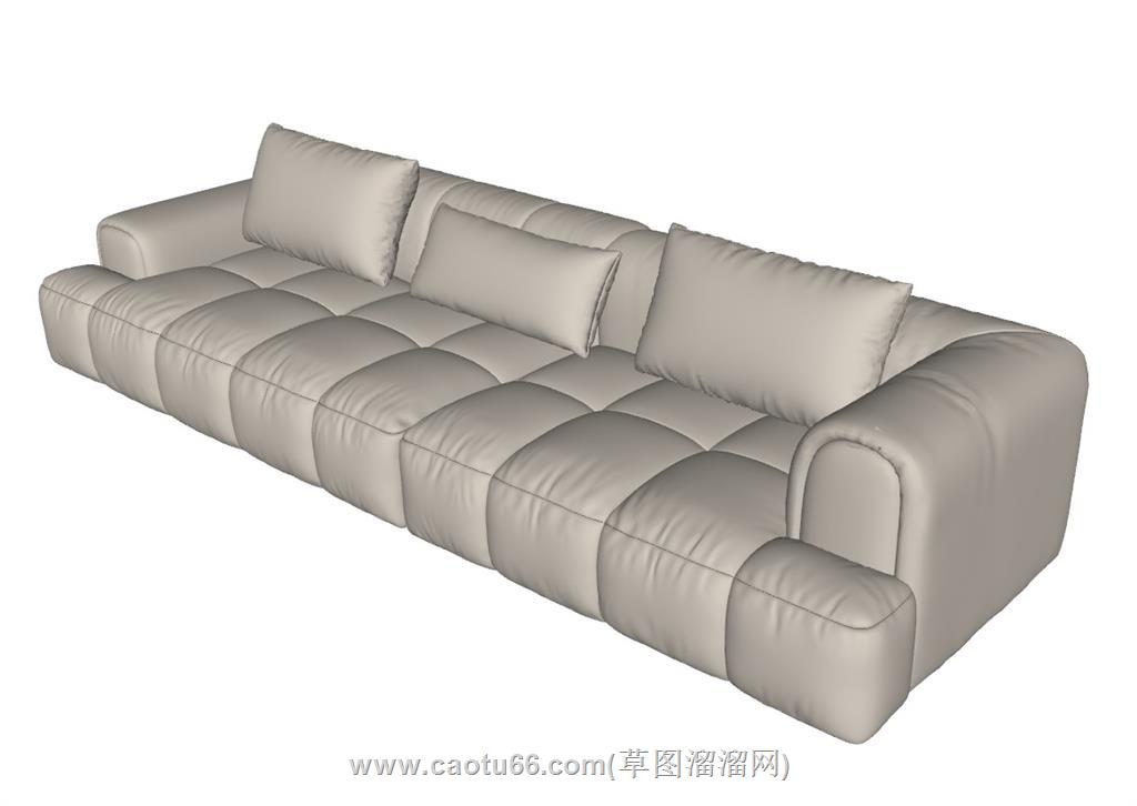 软包沙发SU模型