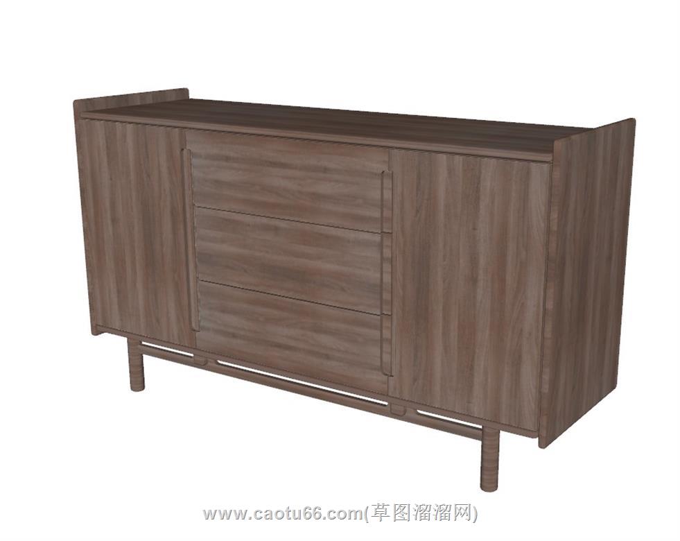 玄关柜SU模型