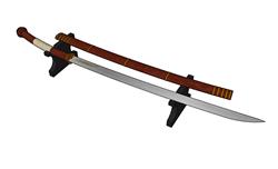 装饰宝剑武士刀SU模型