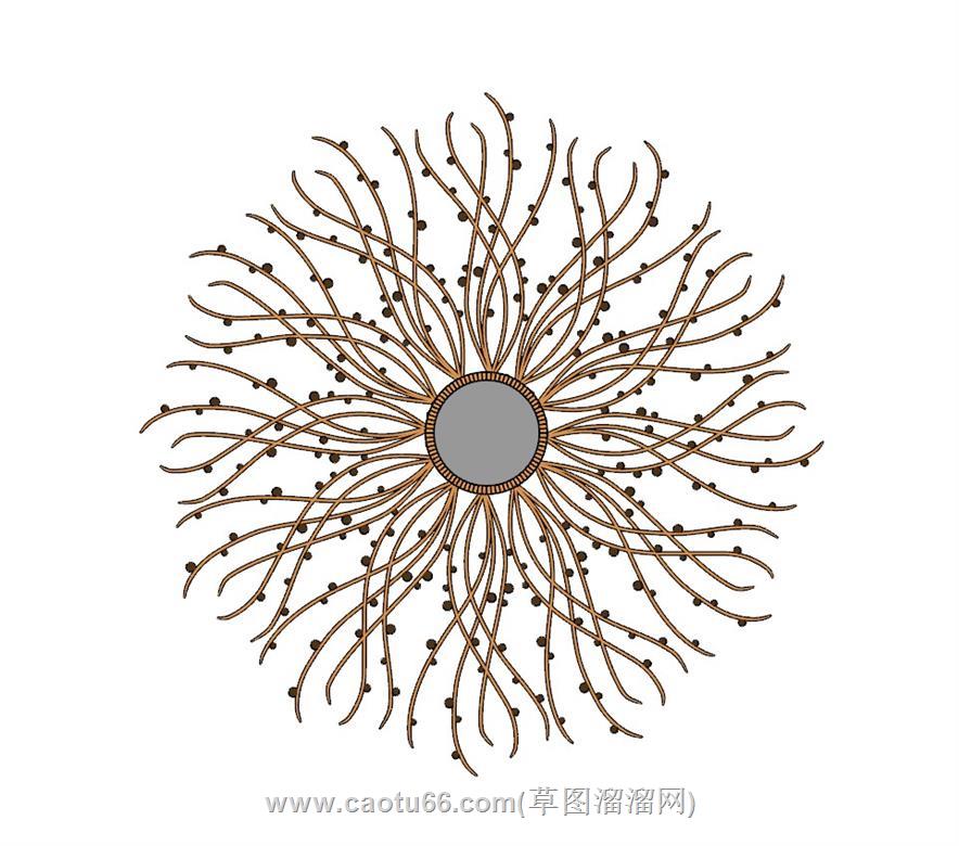 装饰镜子SU模型