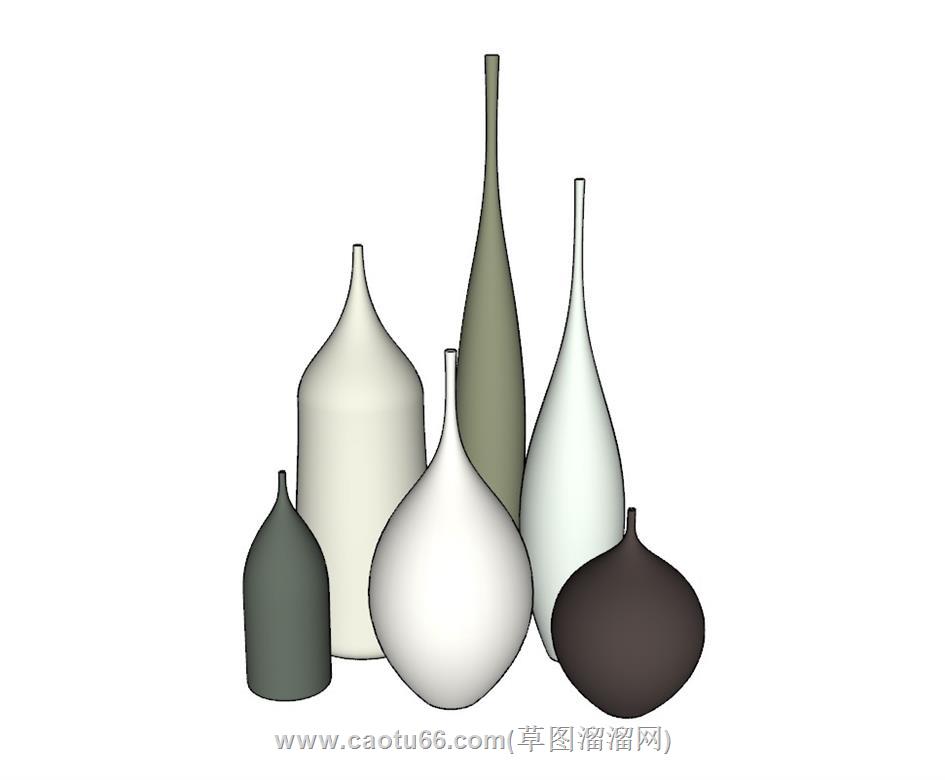 装饰花瓶SU模型