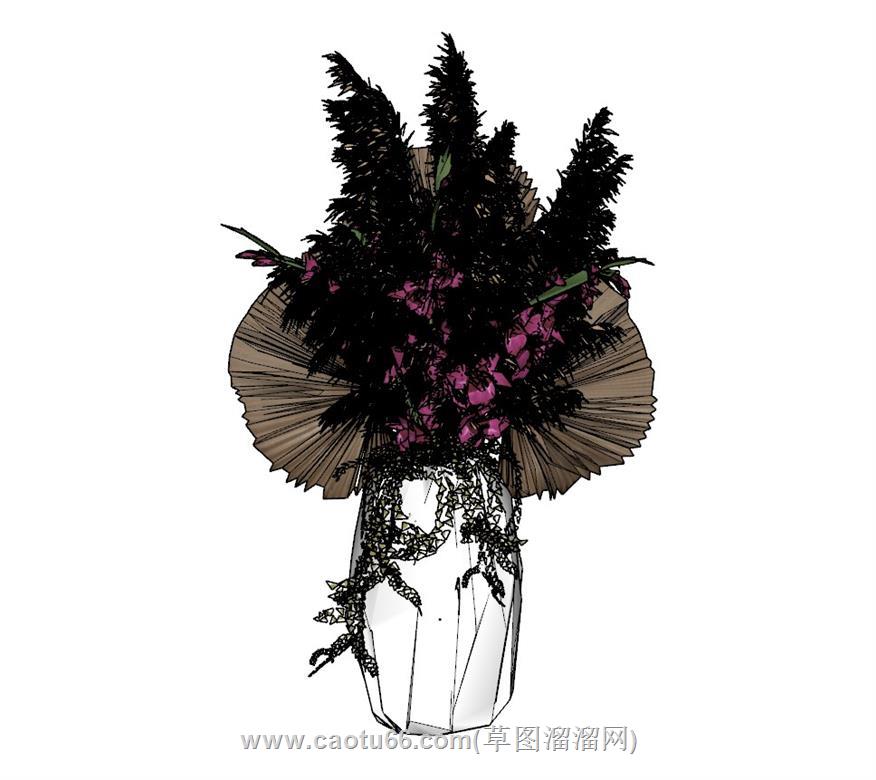 装饰花瓶SU模型