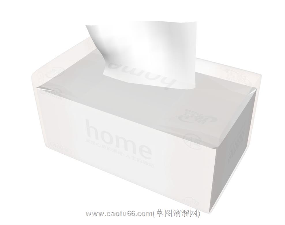 抽纸纸巾盒SU模型