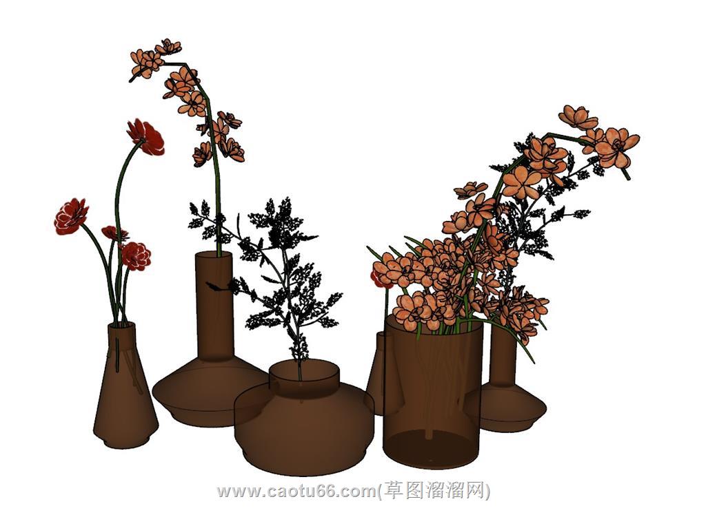 装饰花瓶SU模型