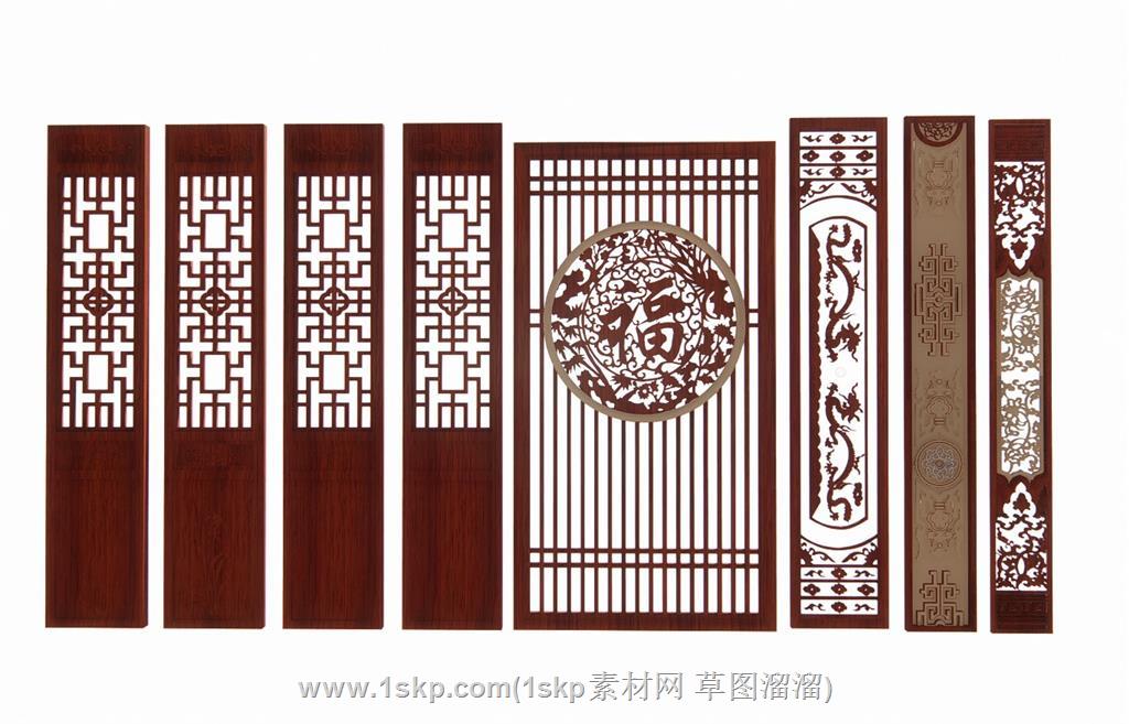 屏风SU模型