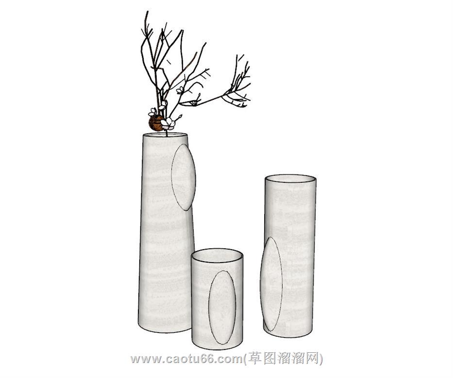 装饰花瓶SU模型