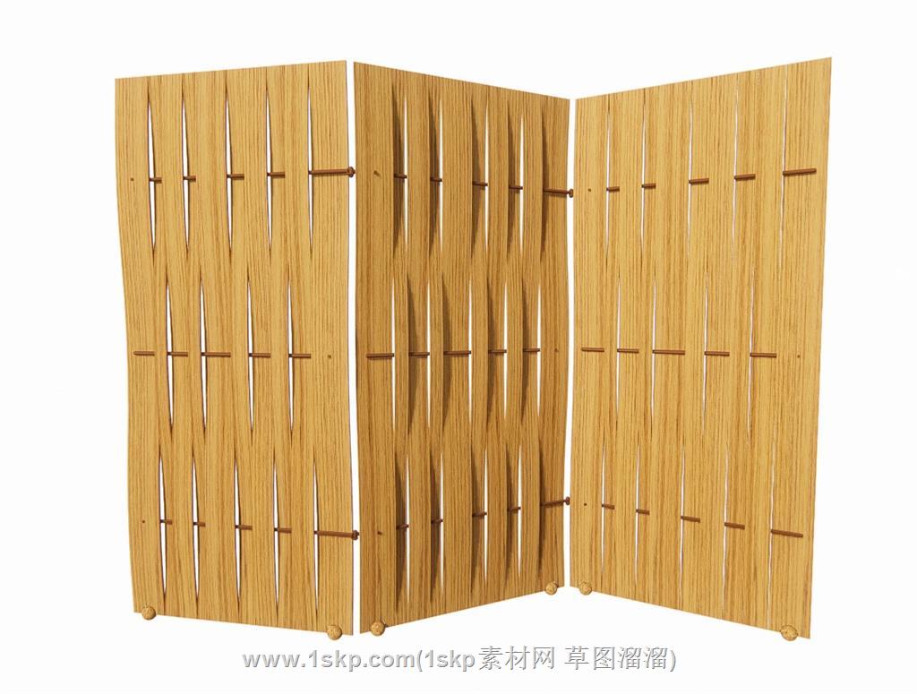 屏风隔断SU模型