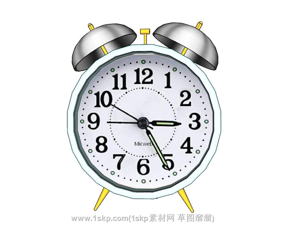 闹钟时钟SU模型