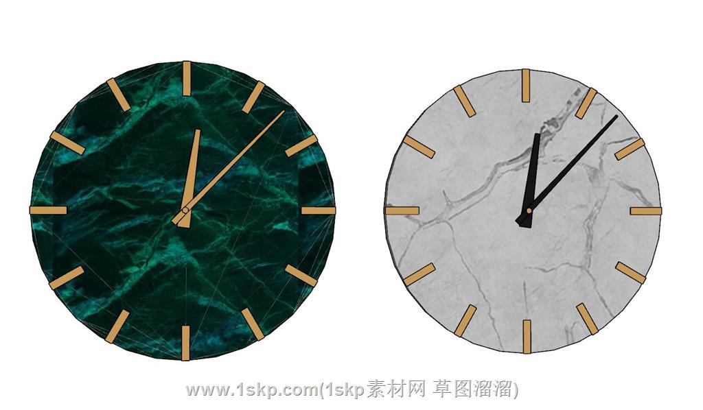 石英钟时钟挂钟SU模型