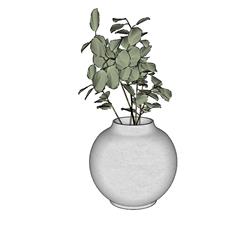 花瓶装饰SU模型