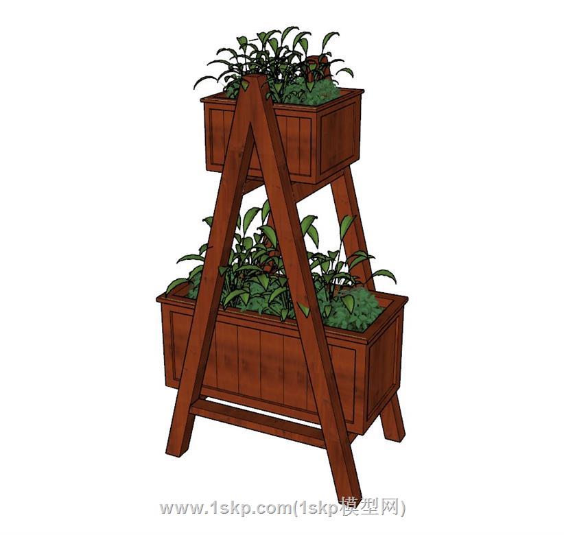 花箱植物SU模型
