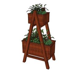 花箱植物SU模型