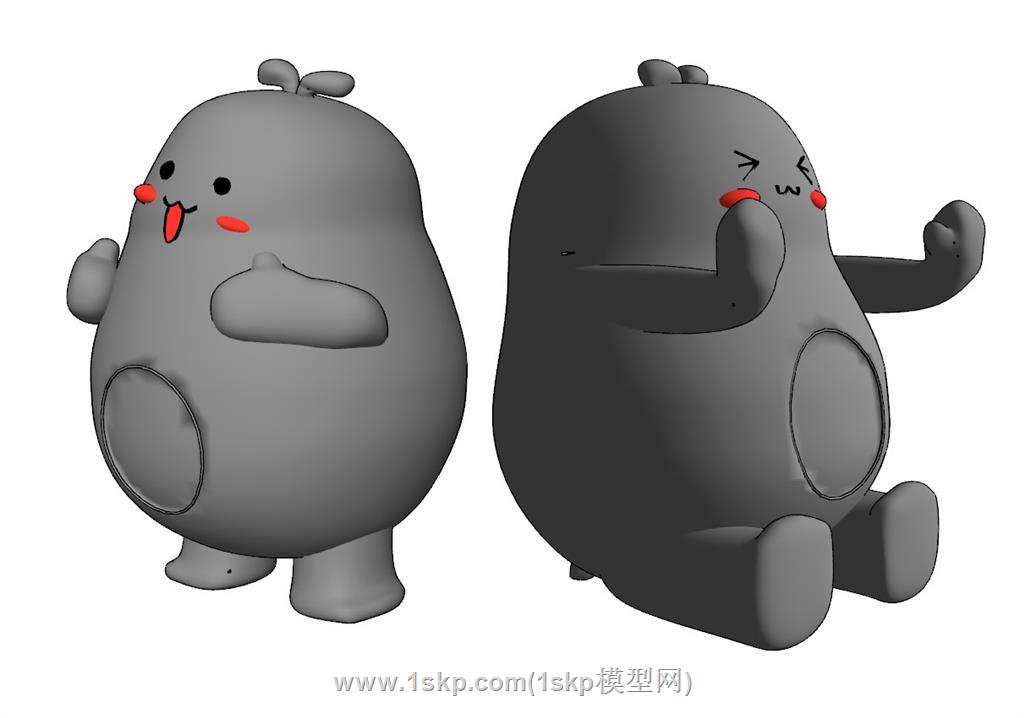 卡通手办SU模型