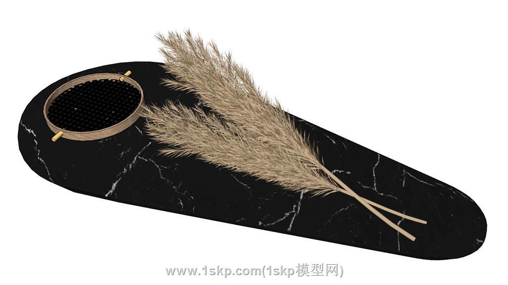稻穗装饰SU模型
