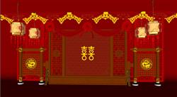 婚庆婚礼舞台SU模型