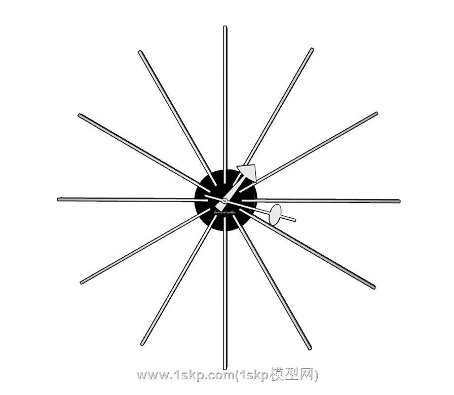 装饰钟墙钟SU模型