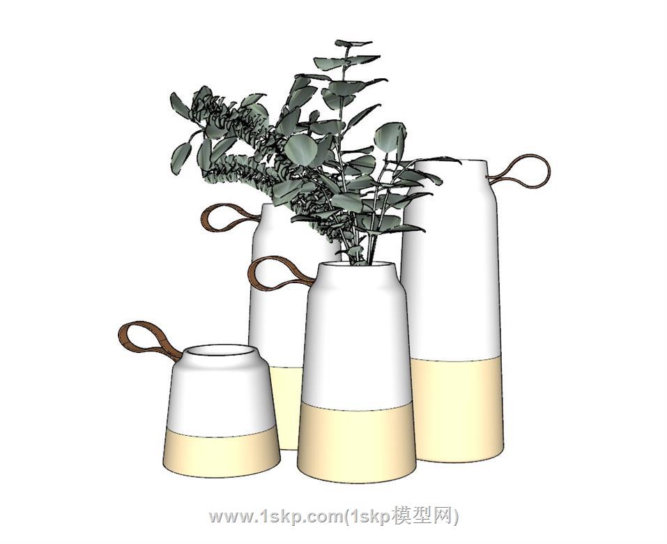 装饰花瓶摆件SU模型
