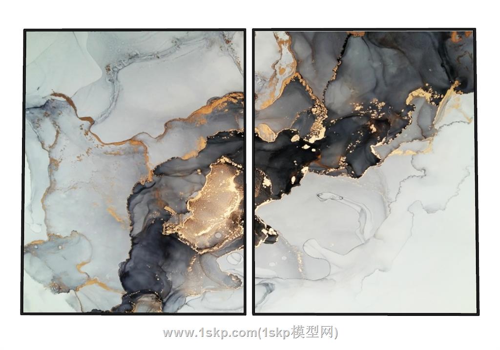 装饰画墙挂画SU模型