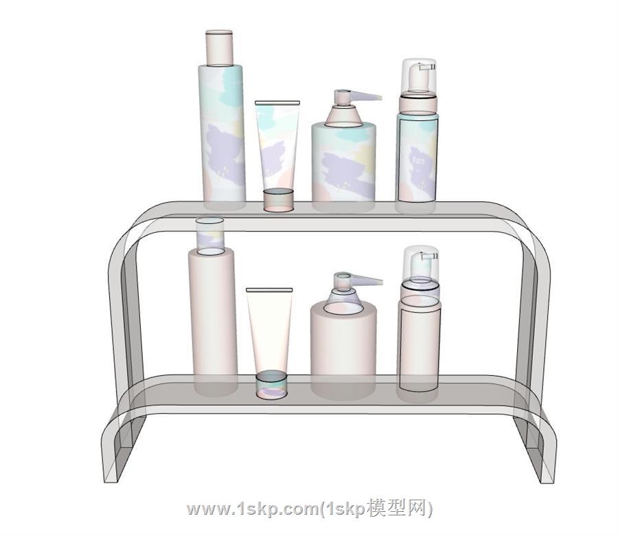 护肤品化妆品SU模型