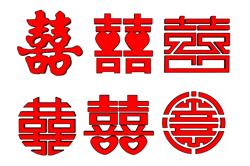 中式喜字婚庆SU模型
