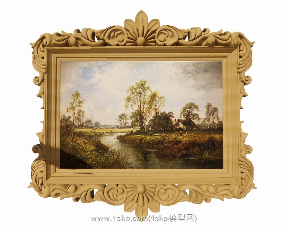 相框装饰画SU模型