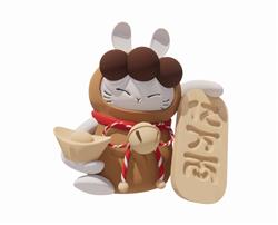 招财兔SU模型